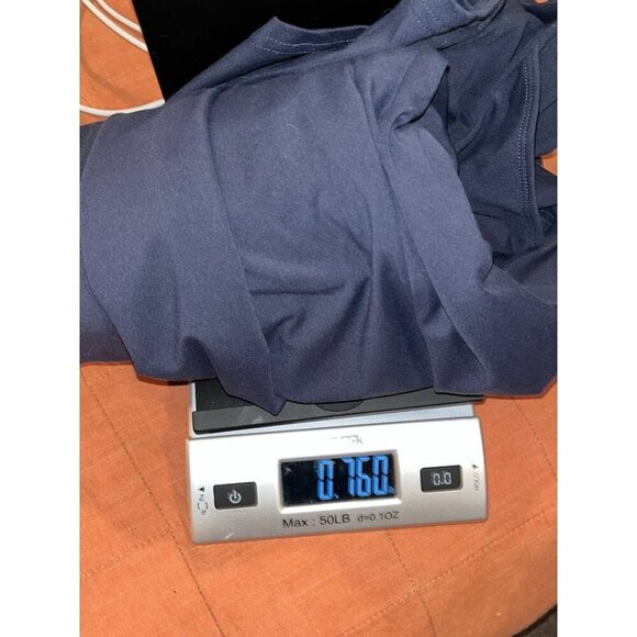 Fabletics Sleeveless Navy Blue Racerback Mini Dress With V-Neckline & Draped Wom - Picture 9 of 10